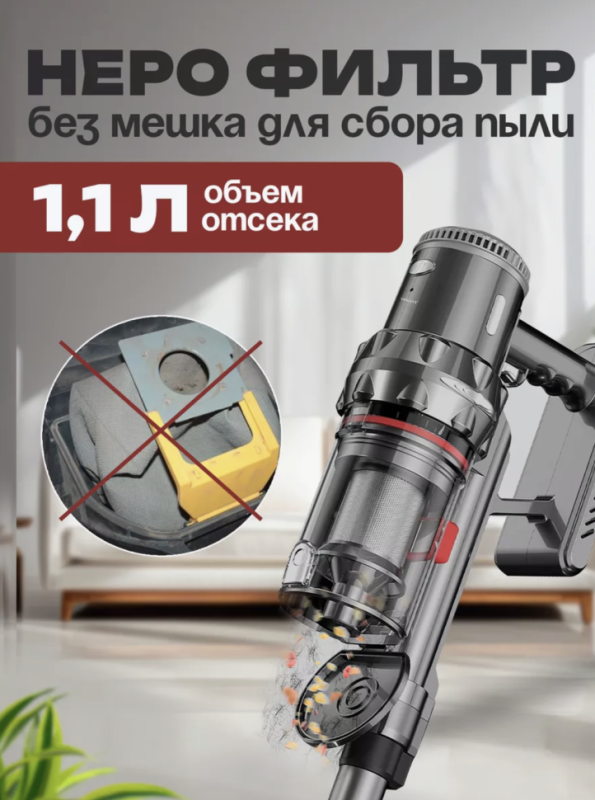 Пылесос вертикальный беспроводной SOKANY SK-3377 Пылесос вертикальный беспроводной SOKANY SK-3377