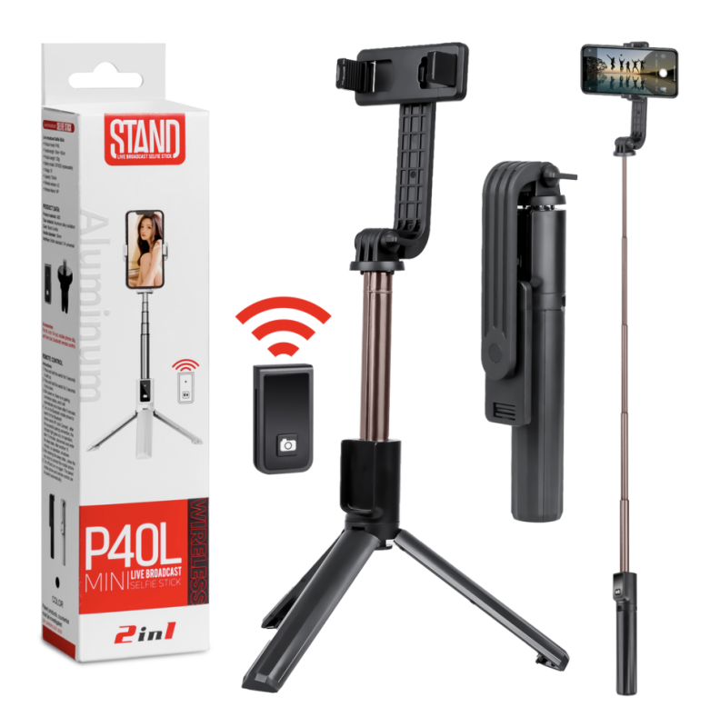 Монопод-трипод с блютуз пультом P40L Монопод-трипод с блютуз пультом P40L